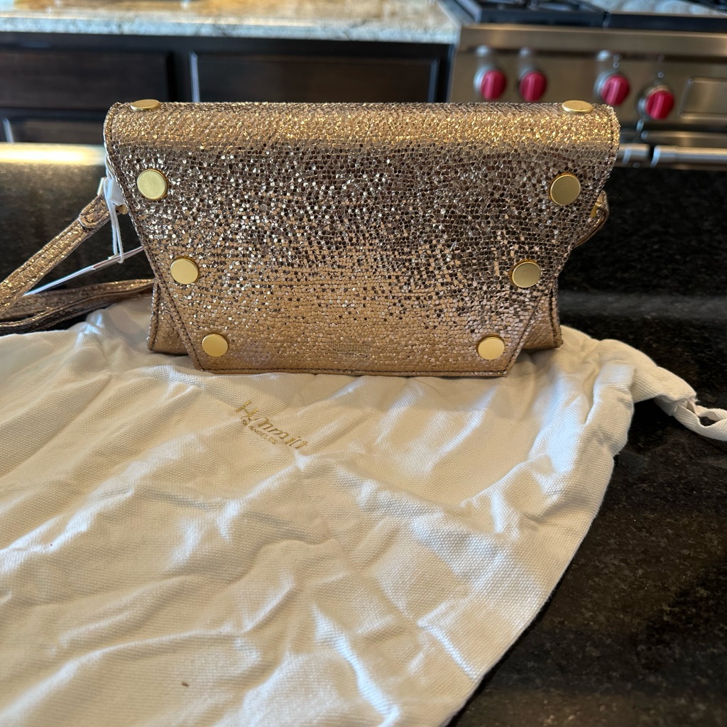 Nwt Hammitt Roger Small Metallic Rose Gold